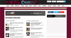 Desktop Screenshot of clarets-mad.co.uk